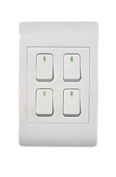 4 LEVER 2 WAY SWITCH, WHITE'