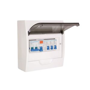 8 Way Din Populated Surface PVC DB Board