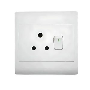 Single wall switched socket 1 x 16A
